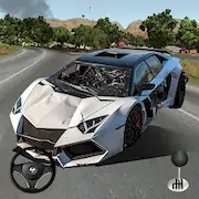 Скачать Mega Car Crash Simulator [Взлом Много денег/Unlocked] на Андроид