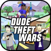 Скачать Dude Theft Wars Shooting Games [Взлом Много денег/God Mode] на Андроид