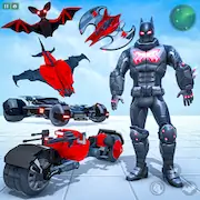 Скачать Bat Hero Man Game : Robot Game [Взлом Много монет/Unlocked] на Андроид