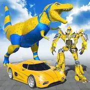 Скачать Flying Dino Robot Car Games [Взлом Бесконечные деньги/God Mode] на Андроид