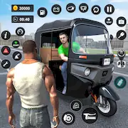 Скачать Modern Rickshaw Driving Games [Взлом Бесконечные монеты/MOD Меню] на Андроид