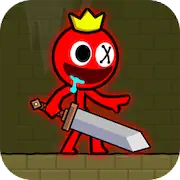 Скачать Red Stickman:Палка Приключения [Взлом Бесконечные монеты/God Mode] на Андроид