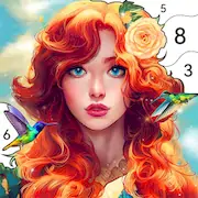 Скачать Girls Paint by Number Coloring [Взлом Много денег/Разблокированная версия] на Андроид