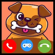 Скачать Fake Call Dog Game - Prank Cal [Взлом Бесконечные деньги/Режим Бога] на Андроид