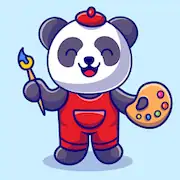 Скачать Painting Panda [Взлом Много монет/Режим Бога] на Андроид
