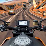 Скачать Moto Rider GO: Highway Traffic [Взлом Много монет/MOD Меню] на Андроид