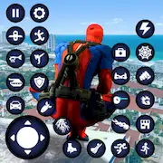Скачать Синий Паук Игра: Супер Человек [Взлом Много монет/God Mode] на Андроид
