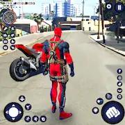 Скачать Синий Паук Игра Супер Человек [Взлом Бесконечные монеты/God Mode] на Андроид