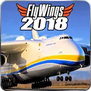Скачать Flight Simulator 2018 FlyWings [Взлом Бесконечные монеты/Unlocked] на Андроид