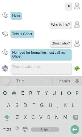 Скачать Ghost chat bot [Взлом Бесконечные деньги/Unlocked] на Андроид