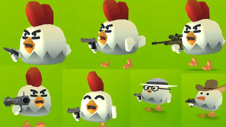 Скачать Chicken Gun [Взлом Бесконечные деньги/Unlocked] на Андроид