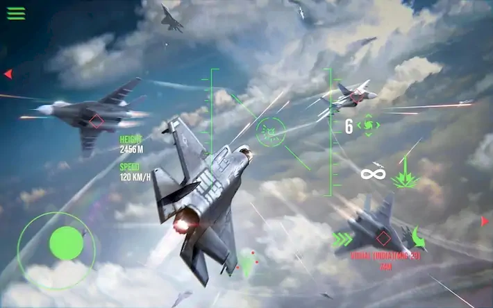 Скачать Modern Warplanes: ПвП шутер [Взлом Много монет/MOD Меню] на Андроид
