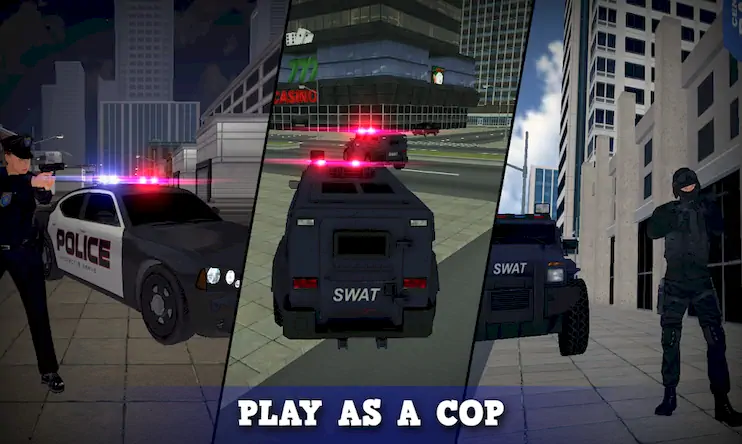 Скачать Justice Rivals 3 Cops&Robbers [Взлом Много монет/Unlocked] на Андроид