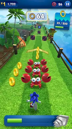 Скачать Sonic Prime Dash [Взлом Много денег/God Mode] на Андроид