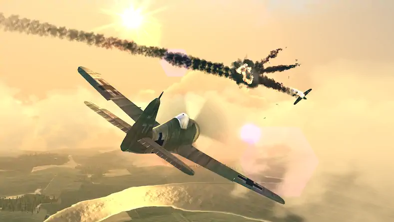 Скачать Warplanes: WW2 Dogfight [Взлом Много денег/Unlocked] на Андроид