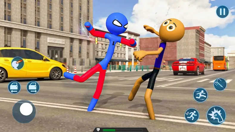 Скачать Spider Hero Stickman Rope Hero [Взлом Много монет/MOD Меню] на Андроид