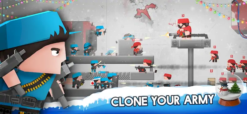 Скачать Clone Armies : Боевая игра [Взлом Много денег/God Mode] на Андроид