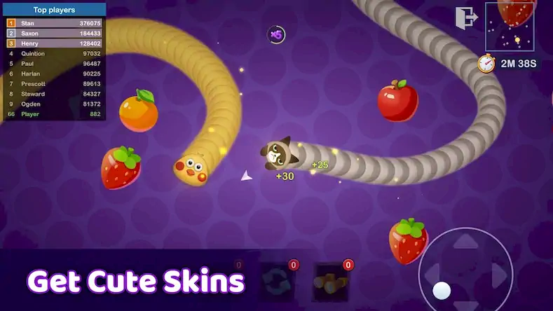 Скачать Worms Merge: холостой io игра [Взлом Бесконечные монеты/Режим Бога] на Андроид