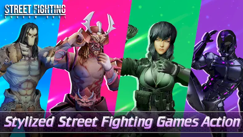 Скачать Street Fighting Shadow Duel [Взлом Бесконечные деньги/Режим Бога] на Андроид