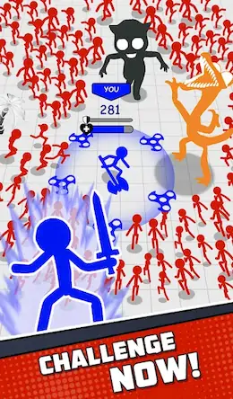Скачать Stickman Survival: Mighty Wars [Взлом Много монет/Unlocked] на Андроид