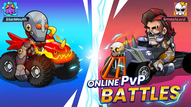 Скачать Smash Stars: Epic Car Battles! [Взлом Бесконечные монеты/MOD Меню] на Андроид