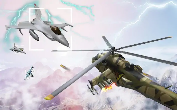 Скачать Боевой вертолет Воздушная атак [Взлом Много денег/Разблокированная версия] на Андроид