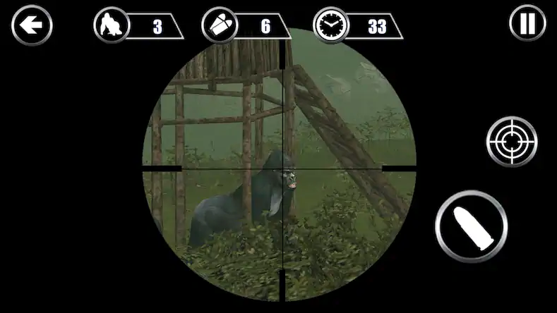 Скачать Gorilla Hunter: Охотничьи игры [Взлом Бесконечные монеты/Режим Бога] на Андроид