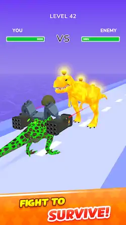 Скачать Dino Evolution Run 3D [Взлом Много денег/Unlocked] на Андроид