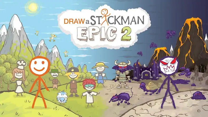 Скачать Draw a Stickman: EPIC 2 [Взлом Много монет/Разблокированная версия] на Андроид