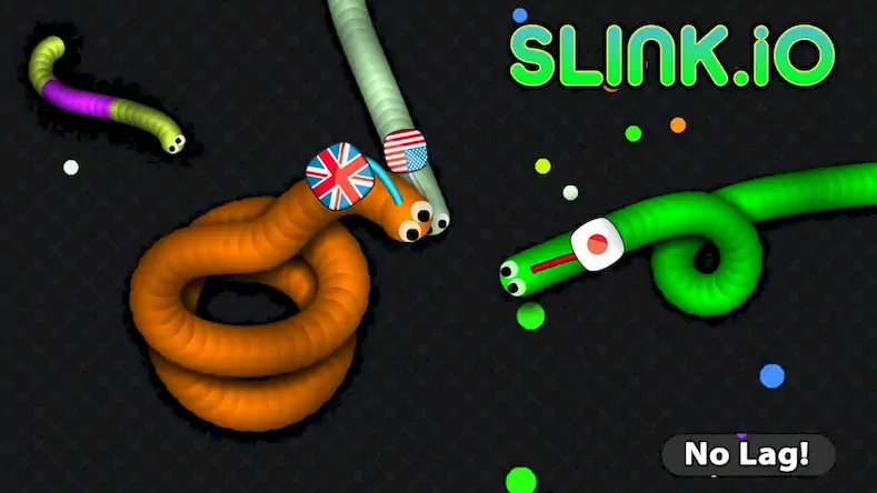 Скачать Slink.io - Игры со змеями [Взлом Много монет/Unlocked] на Андроид