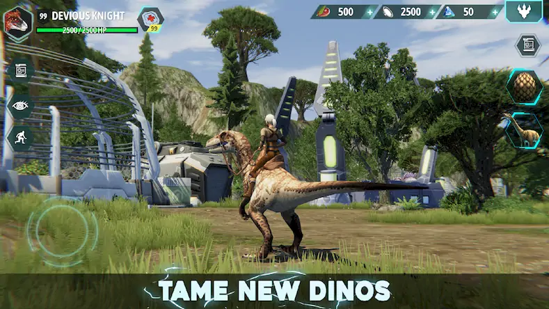 Скачать Dino Tamers - Jurassic MMO [Взлом Бесконечные деньги/Unlocked] на Андроид