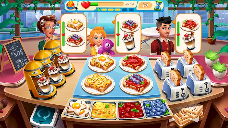 Скачать Cooking Marina - cooking games [Взлом Много монет/МОД Меню] на Андроид