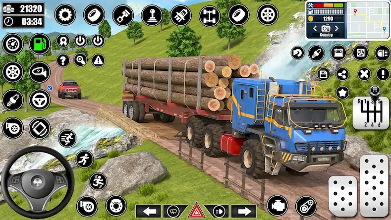 Скачать Log Transporter Truck Driving [Взлом Бесконечные монеты/Режим Бога] на Андроид