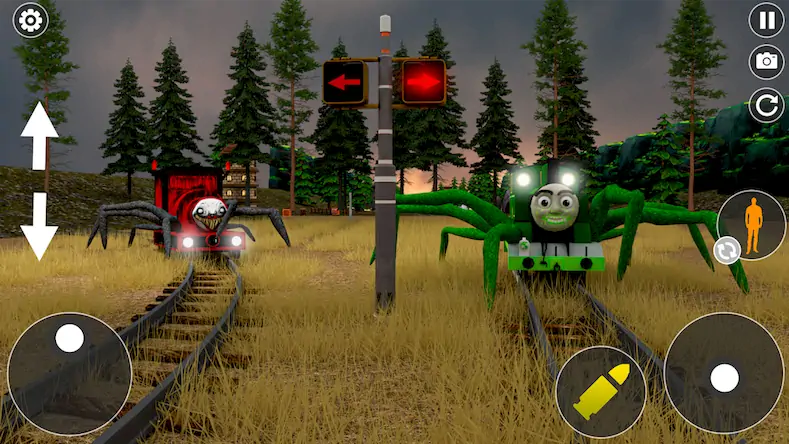 Скачать Scary Spider Train Survive Cho [Взлом Бесконечные монеты/MOD Меню] на Андроид