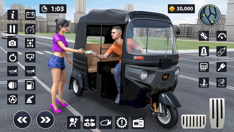 Скачать Modern Rickshaw Driving Games [Взлом Бесконечные монеты/MOD Меню] на Андроид