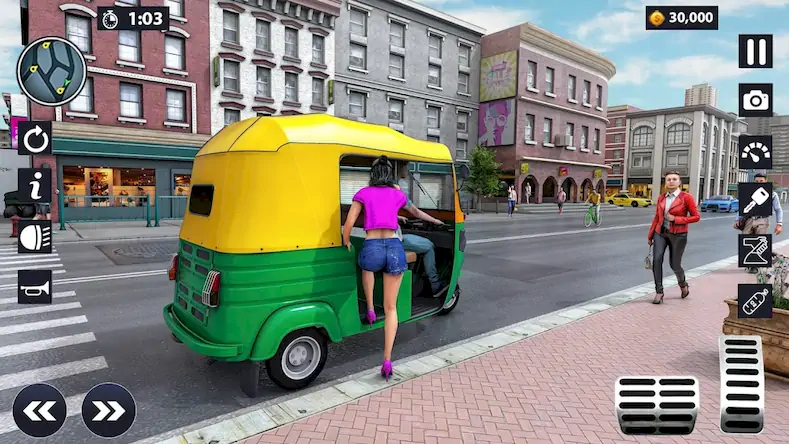 Скачать Modern Rickshaw Driving Games [Взлом Бесконечные монеты/MOD Меню] на Андроид