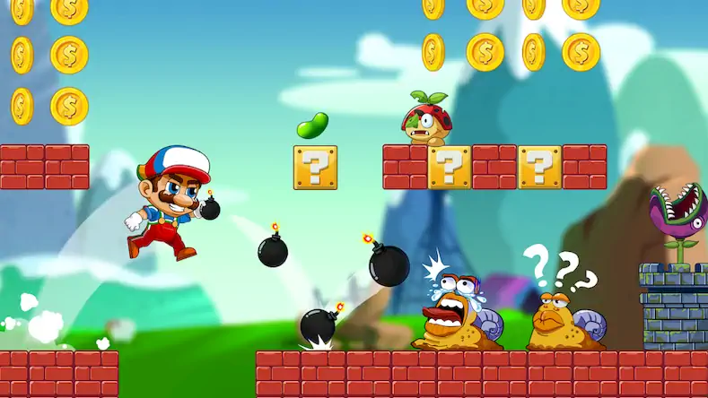 Скачать Super Bean Bros: Running Games [Взлом Много денег/Unlocked] на Андроид