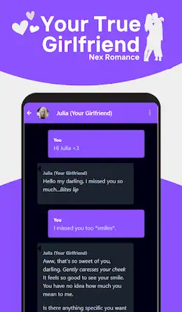 Скачать Nex Romance AI Girlfriend Chat [Взлом Бесконечные деньги/Режим Бога] на Андроид