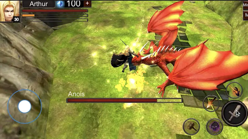 Скачать Dragon and Fire:Knight Rising [Взлом Бесконечные деньги/God Mode] на Андроид