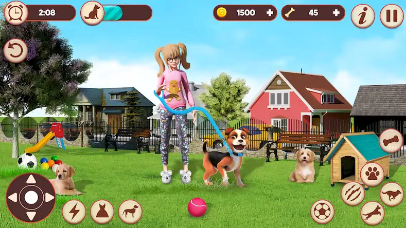 Скачать Игра для симулятора собак [Взлом Много монет/Режим Бога] на Андроид