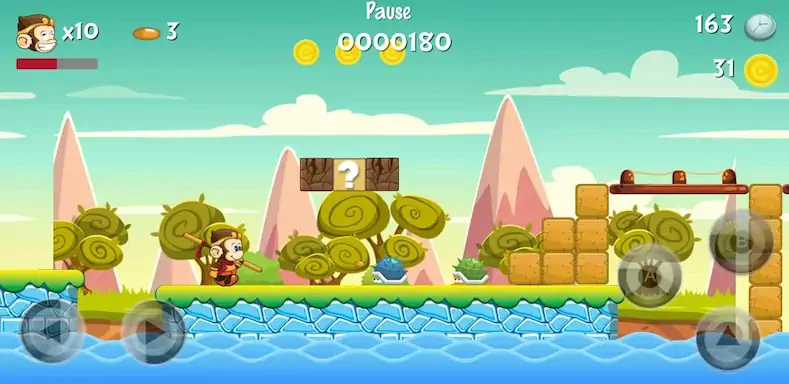 Скачать Super Monkey Adventure King [Взлом Много монет/Разблокированная версия] на Андроид