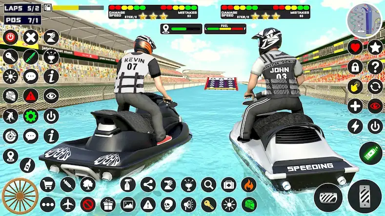 Скачать Jetski Boat Racing: Boat Games [Взлом Бесконечные монеты/God Mode] на Андроид