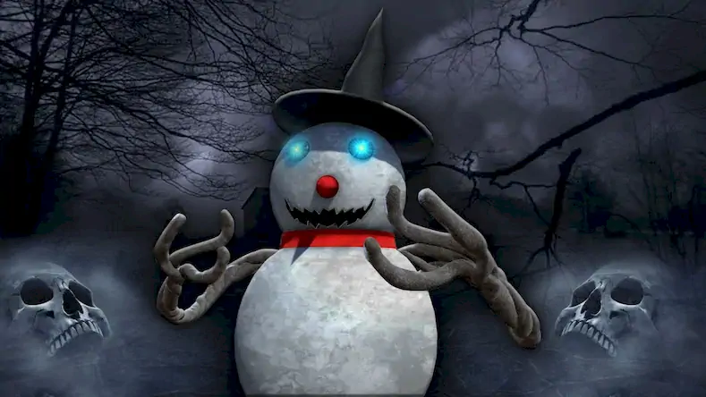 Скачать Evil Scary Snowman Games 3d [Взлом Много денег/Unlocked] на Андроид