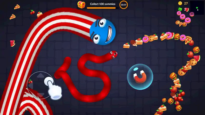Скачать Snake Worms .io: Fun Game Zone [Взлом Много монет/MOD Меню] на Андроид