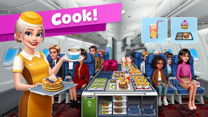 Скачать Airplane Chefs - Cooking Game [Взлом Бесконечные деньги/МОД Меню] на Андроид