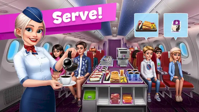Скачать Airplane Chefs - Cooking Game [Взлом Бесконечные деньги/МОД Меню] на Андроид