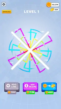 Скачать Bouncing Rainbow: Кликер игры [Взлом Бесконечные деньги/MOD Меню] на Андроид