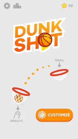 Скачать Dunk Shot [Взлом Много монет/God Mode] на Андроид