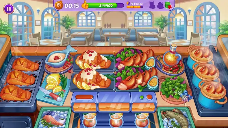 Скачать Cooking Crush: кухня игра [Взлом Много монет/Unlocked] на Андроид