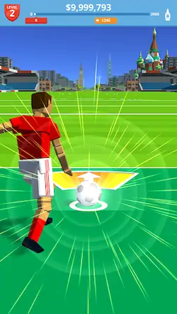 Скачать Soccer Kick [Взлом Бесконечные деньги/МОД Меню] на Андроид
